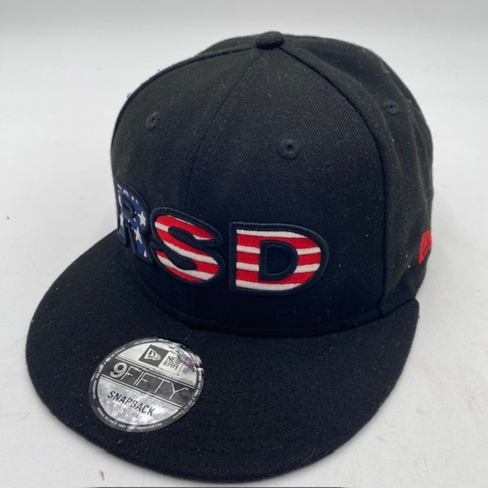 READY SET DRIFT New Era‎ 9FIFTY Snapback Hat Mens M/L Black RSD USA Flag Racing